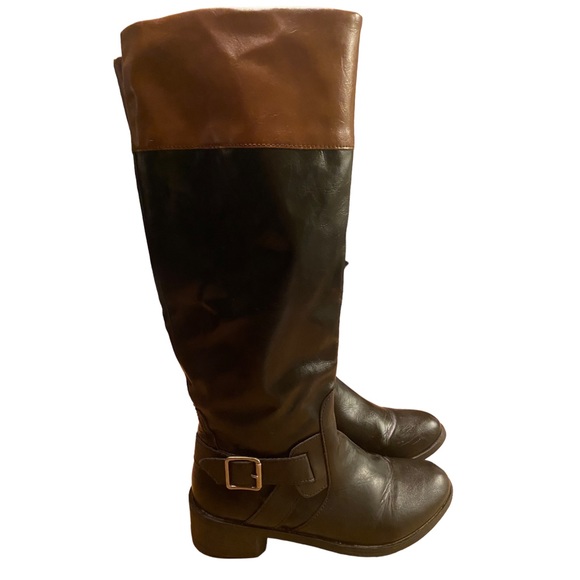 Arizona Jean Company (8.5M) Women’s Riding Boots Black and Brown Knee High - Picture 8 of 8
